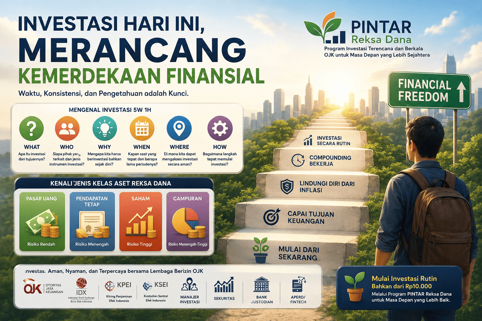 pintar series: merancang kemerdekaan finansial “financial freedom” dengan mengenal investasi